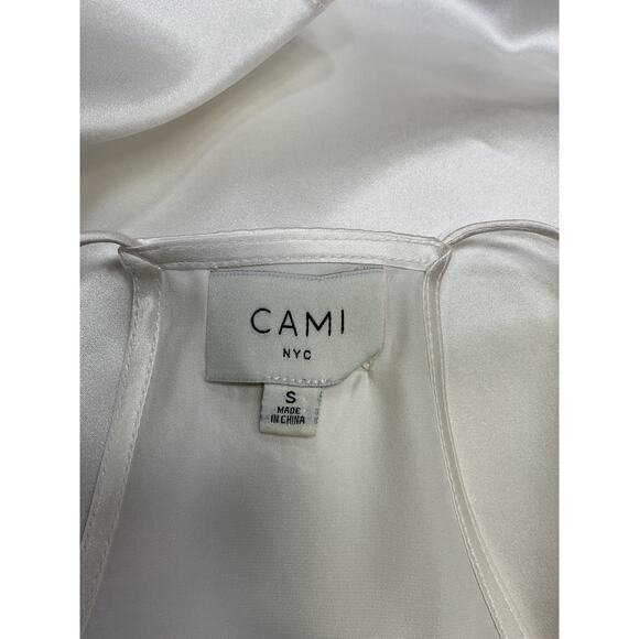 Cami Nyc 'Racer' White Charmeuse Cami Top Size S - Picture 4 of 5